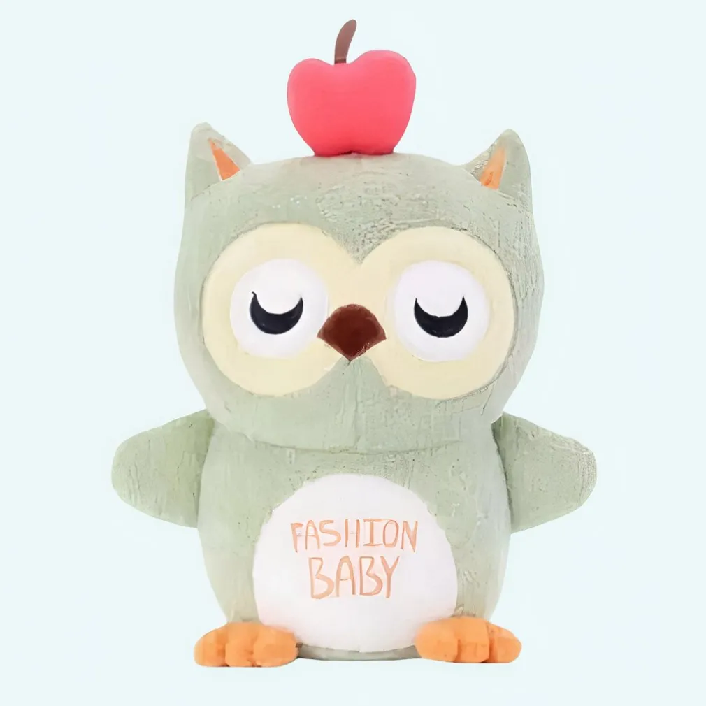Peluche hibou gris trop mignon