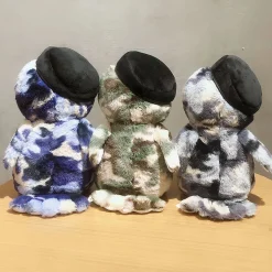 Peluche hibou militaire gris