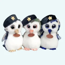 Peluche hibou militaire vert