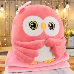 Peluche Hibou rose trop mignon