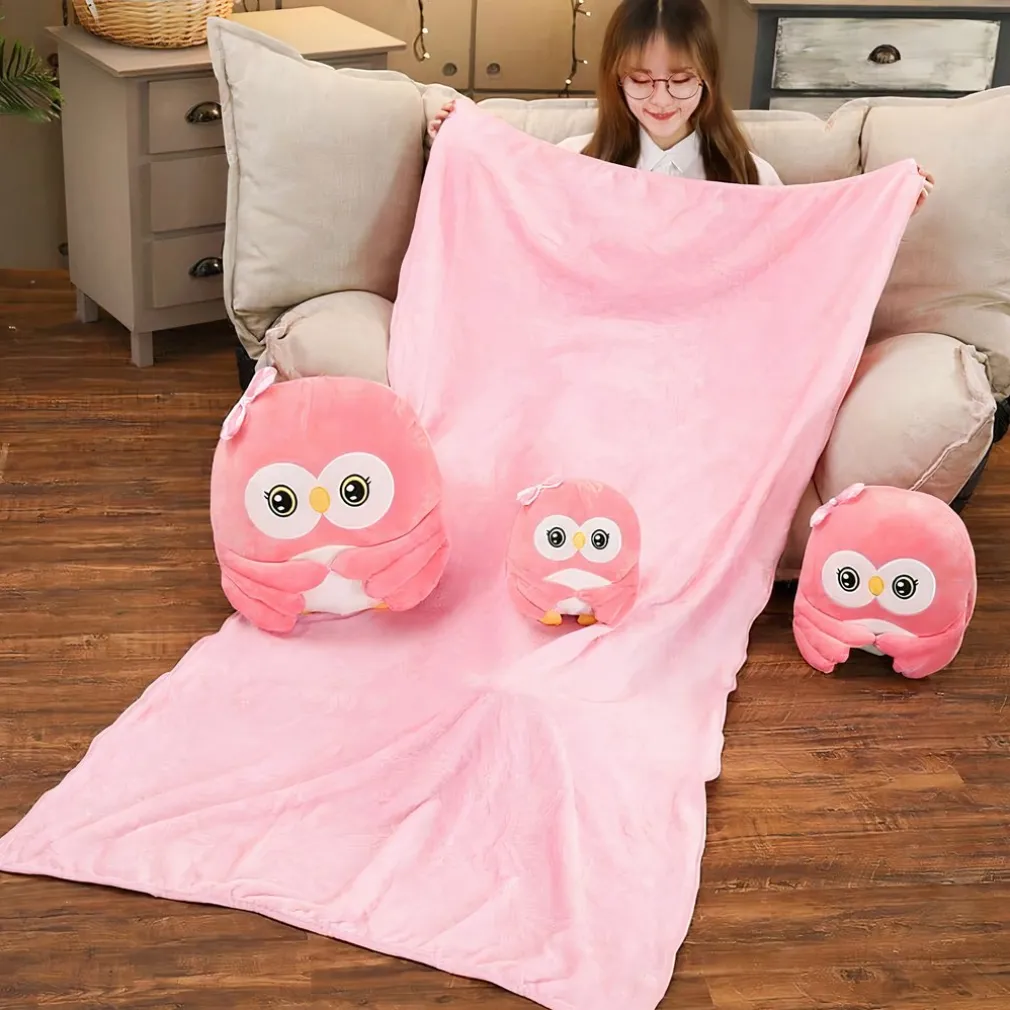 Peluche Hibou rose trop mignon