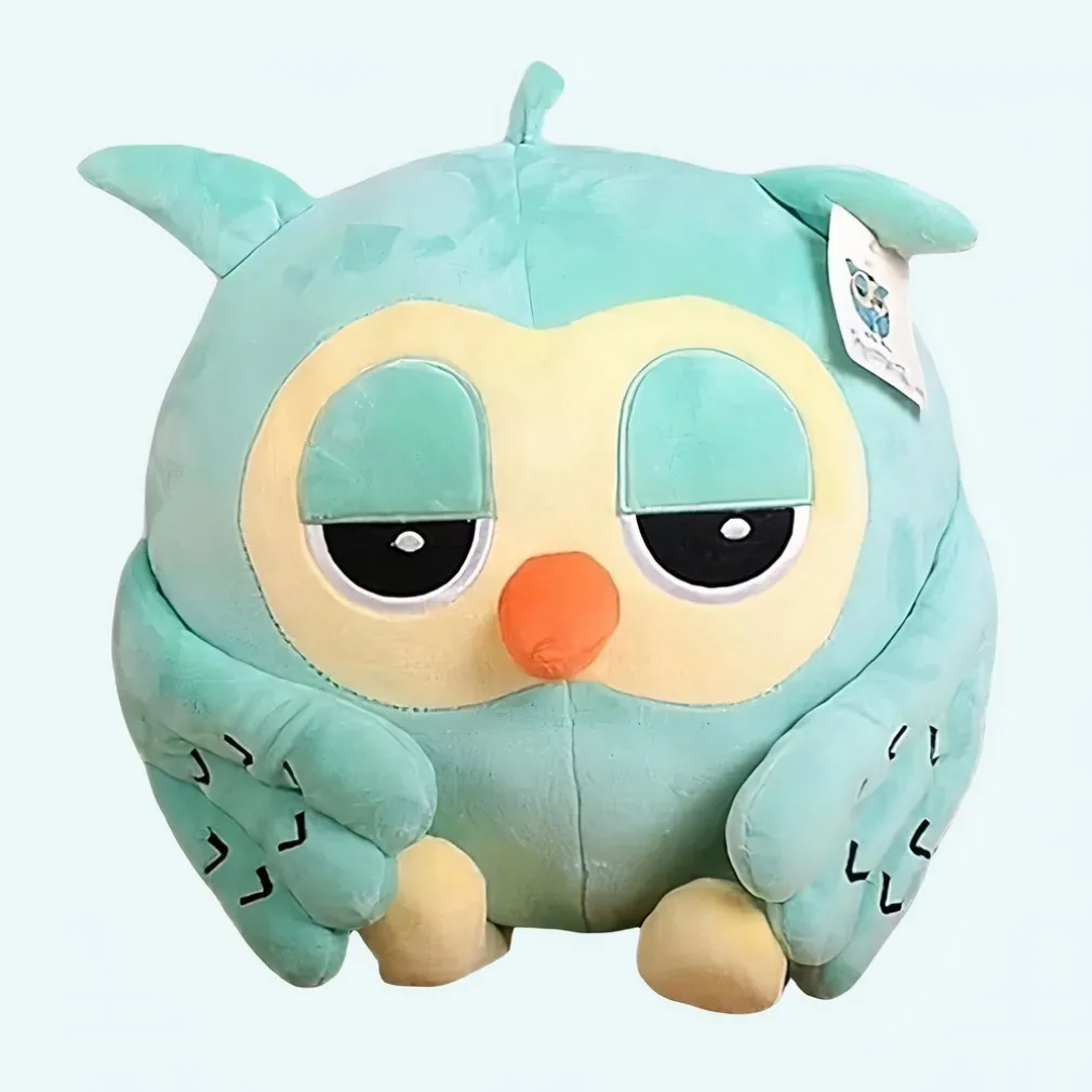 Peluche hibou tout mignon vert