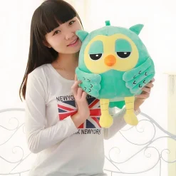 Peluche hibou tout mignon vert