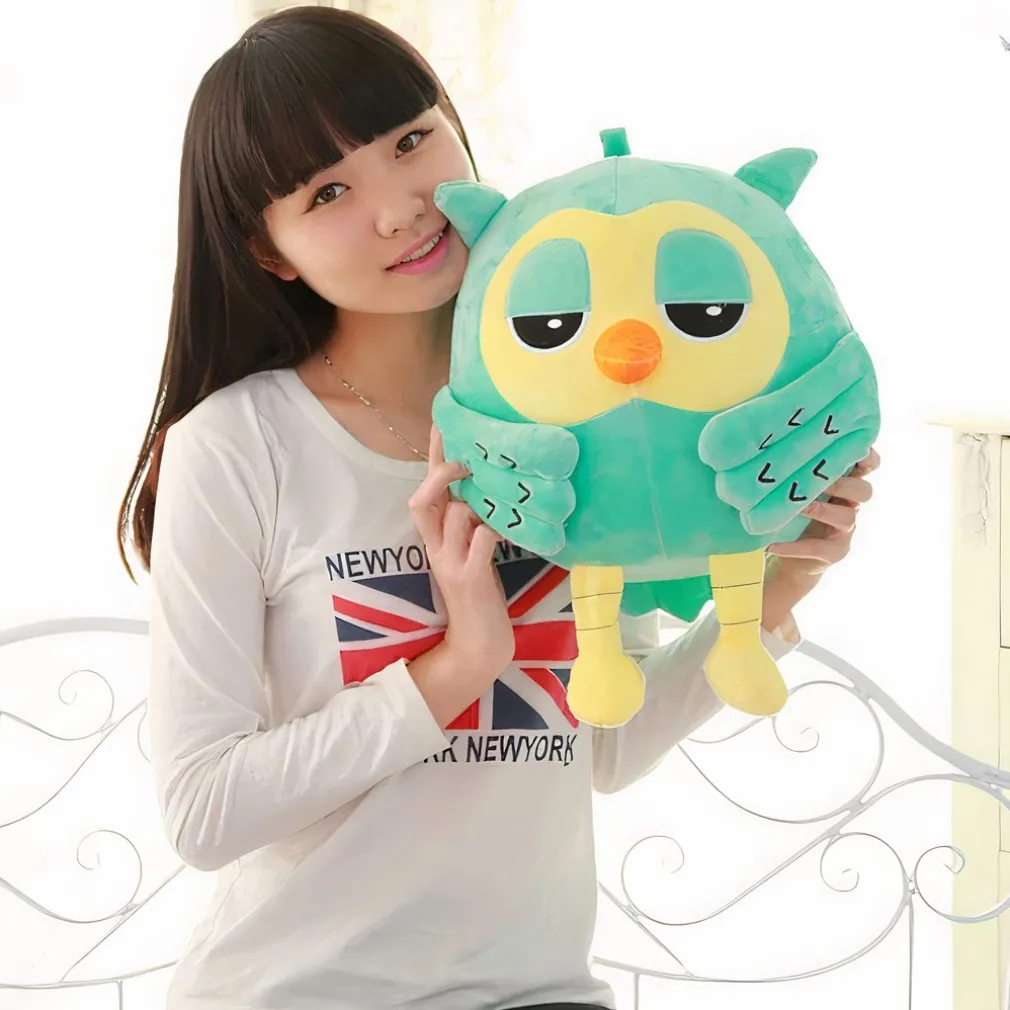 Peluche Hibou vert