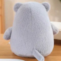 Peluche hippopotame gris en trois tailles