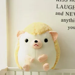 Peluche hérisson adorable jaune