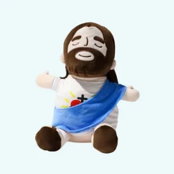 Peluche Jésus qui respire