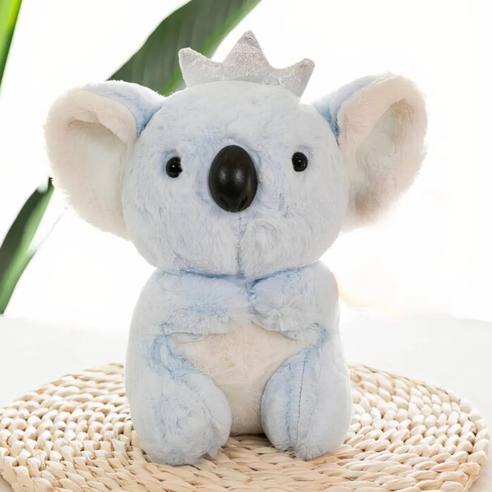 Peluche koala avec couronne