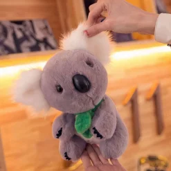 Peluche koala gris et blanc adorable