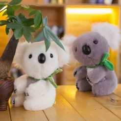 Peluche koala gris et blanc adorable