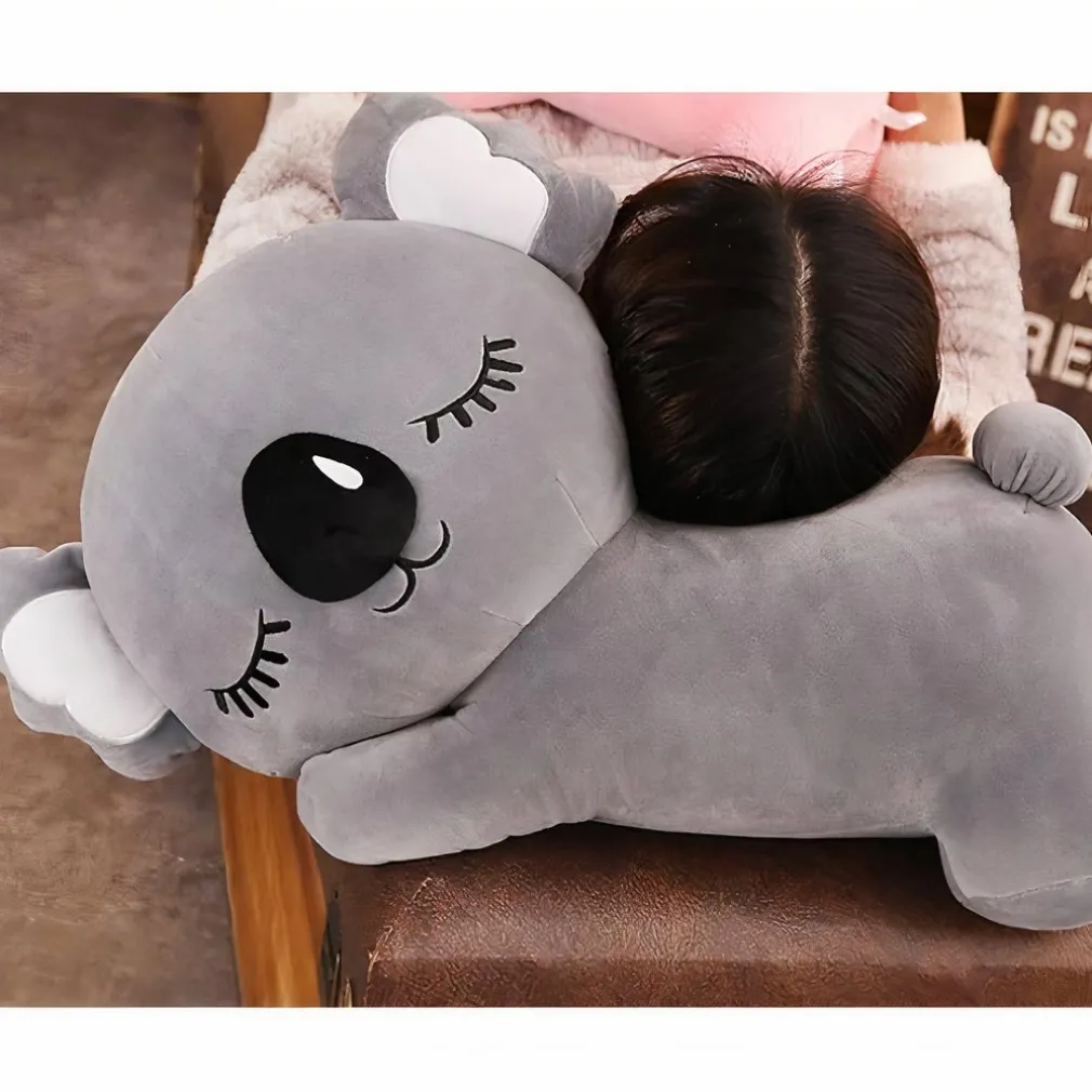 Peluche koala grise oreiller