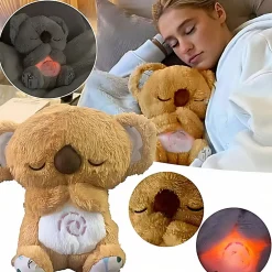 Peluche Koala jaune ou grise qui respire avec musique relaxante