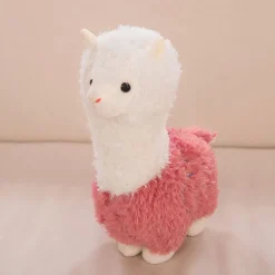 Peluche Lama alpaga blanc