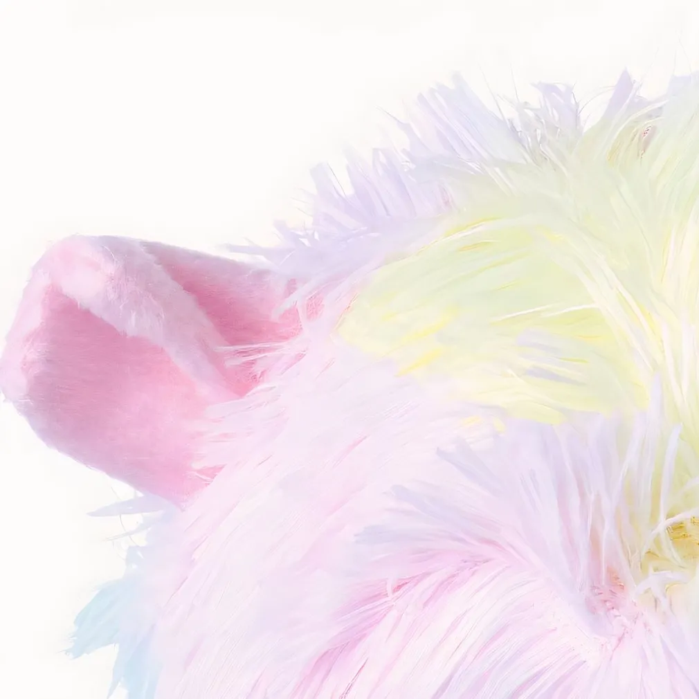Peluche lama arc-en-ciel