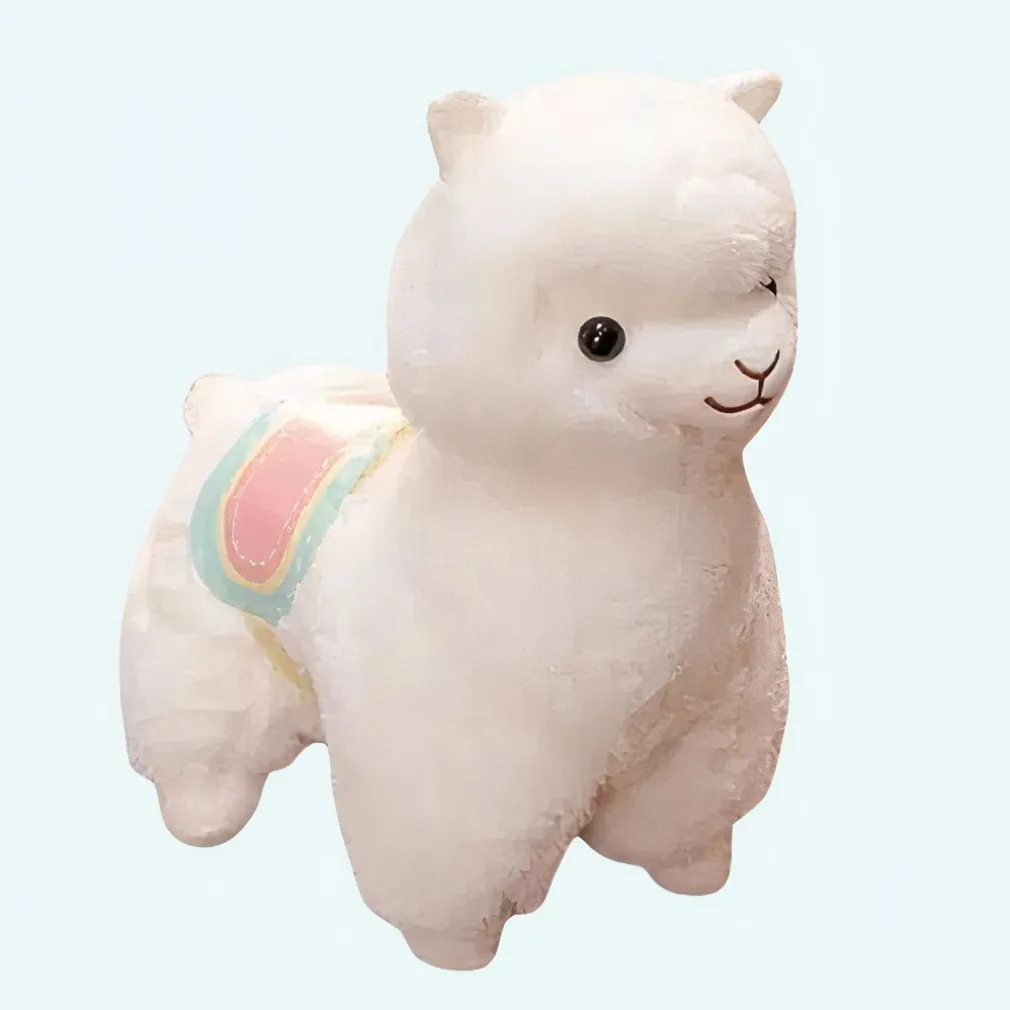 Peluche lama blanc