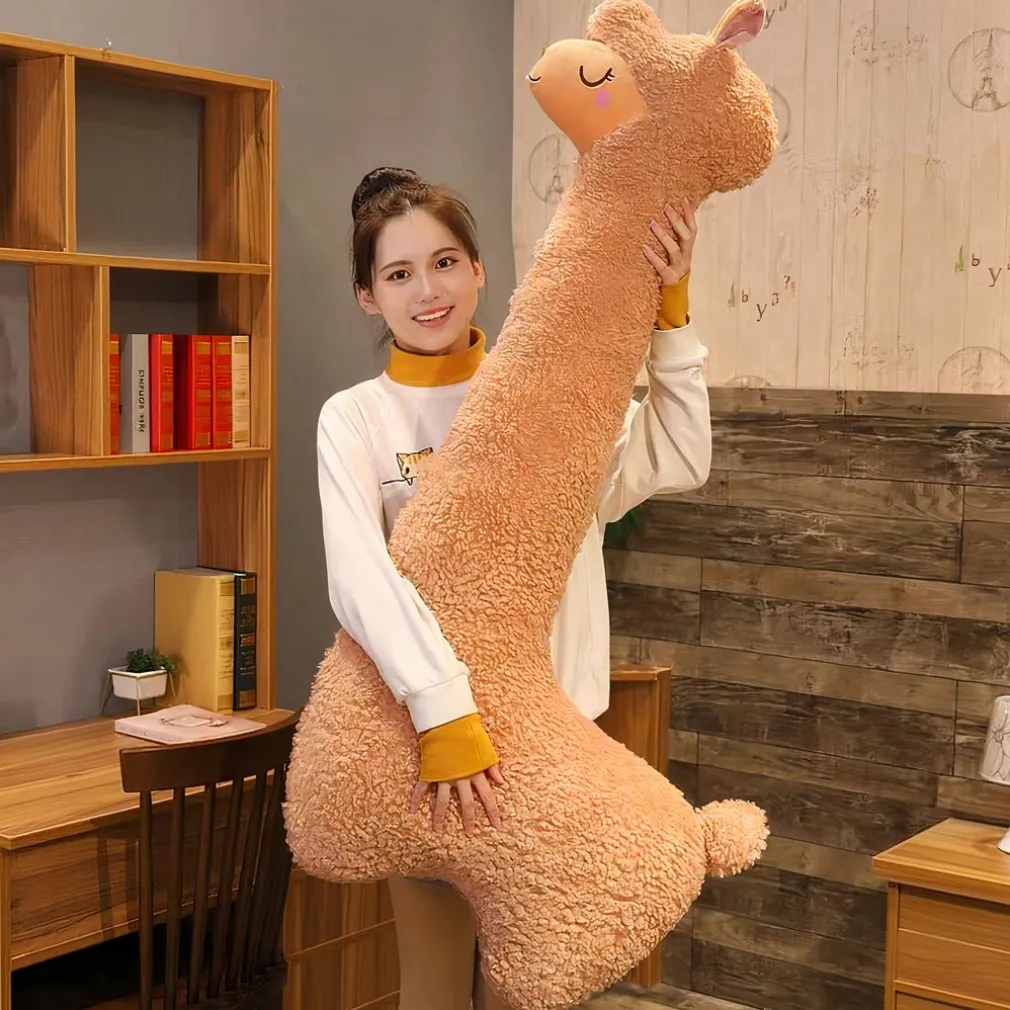 Peluche lama géante