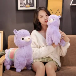 Peluche lama violet