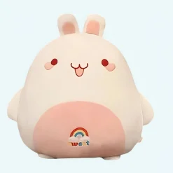 Peluche lapin arc-en-ciel