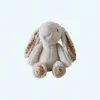 Peluche lapin avec oreilles fleuries