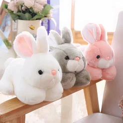 Peluche lapin blanc tout doux
