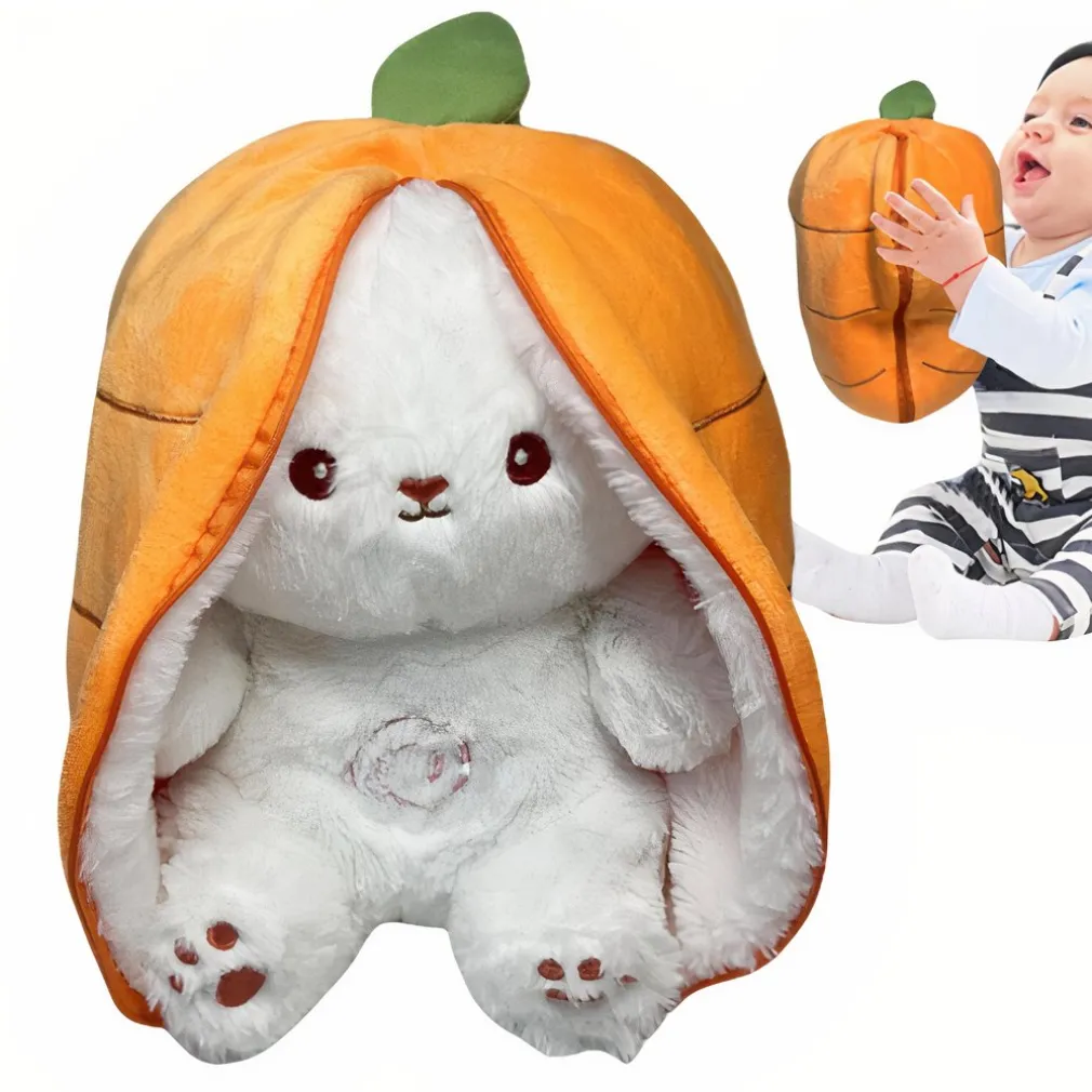 Peluche lapin carotte qui respire avec berceuses