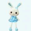 Peluche lapin géant avec robe bleue