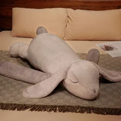 Peluche lapin gris géant