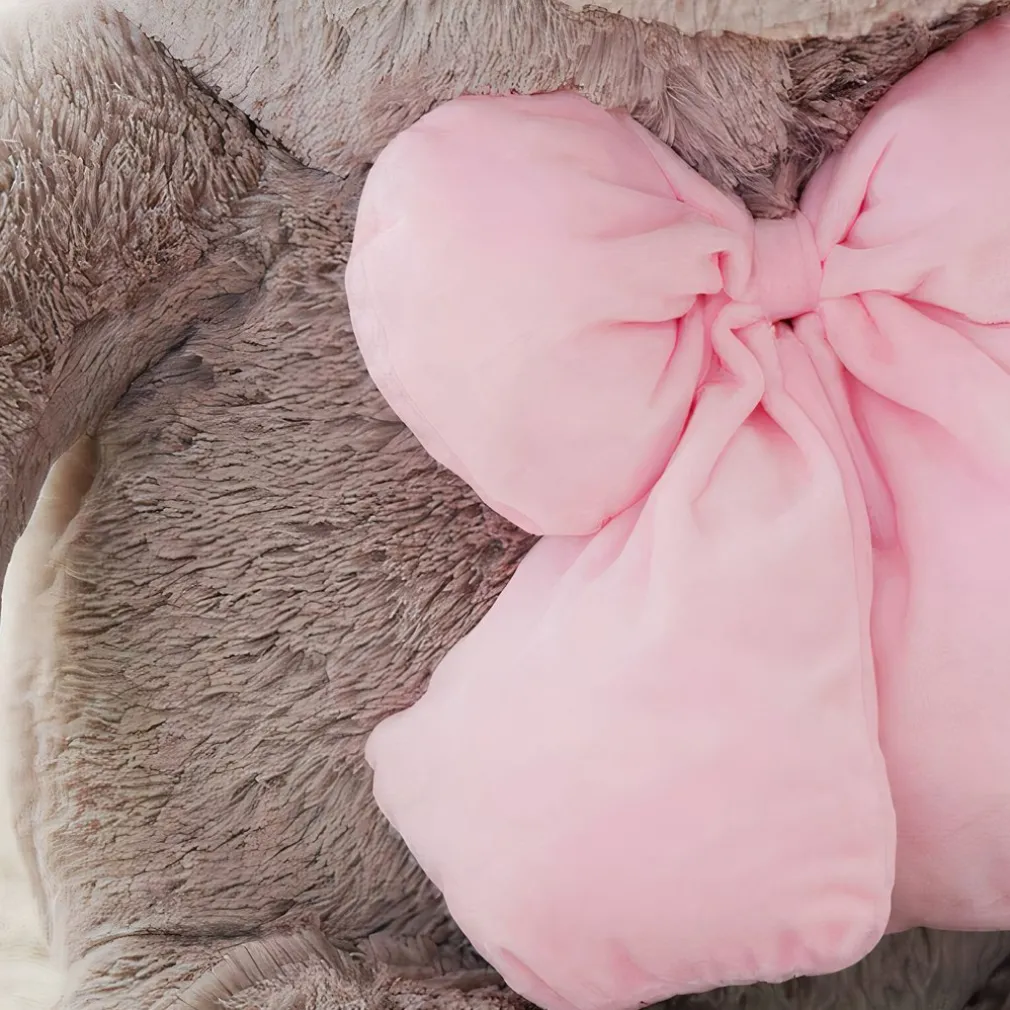 Peluche lapin gris géante