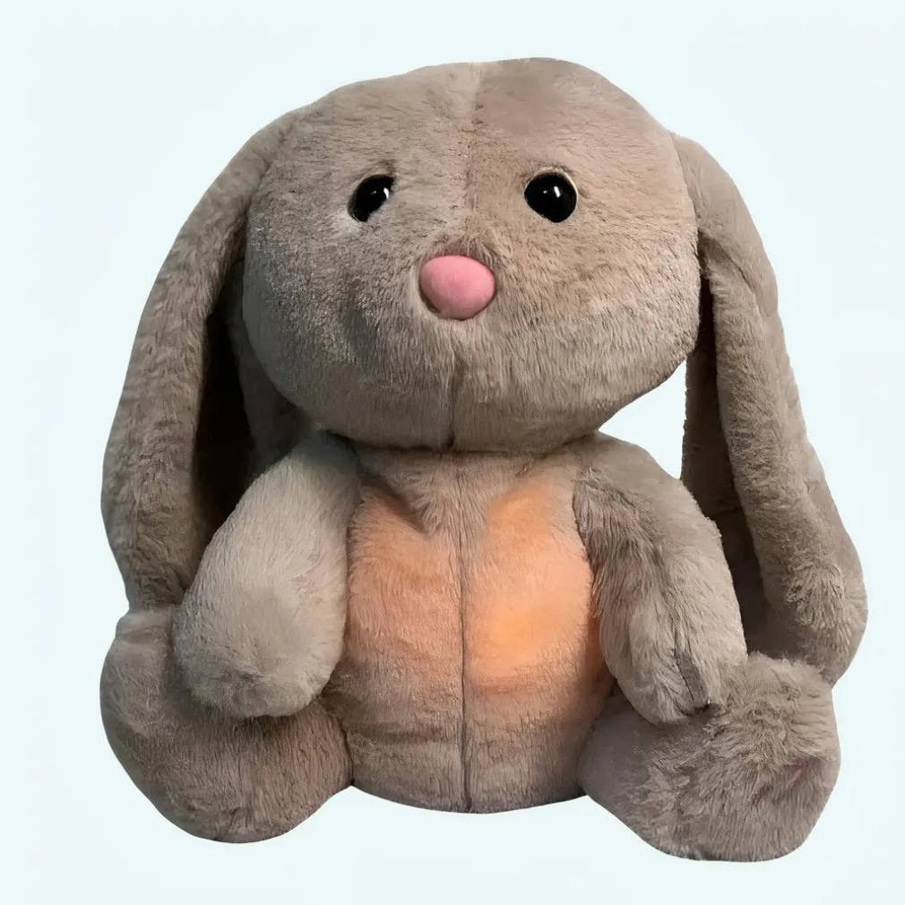 Peluche lapin qui respire avec berceuse apaisante