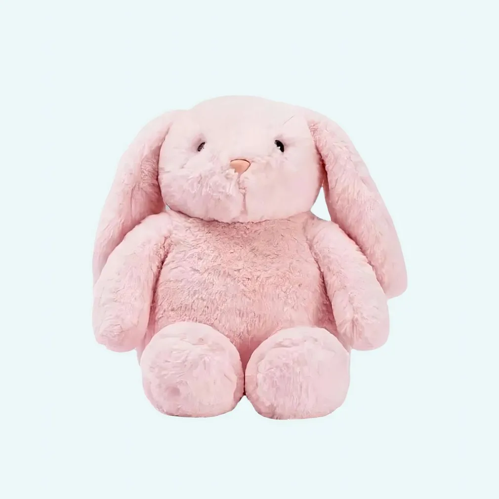 Peluche lapin rose