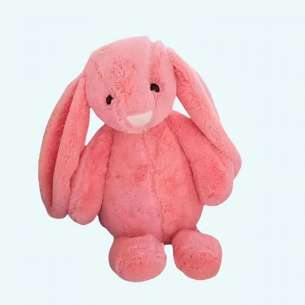 Peluche lapin rose Kawaii
