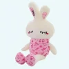 Peluche lapin rose lumineux