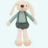Peluche lapin tenue verte