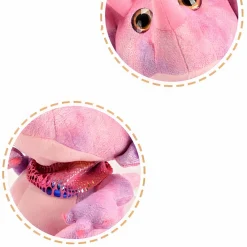 Peluche électrique dinosaure rose