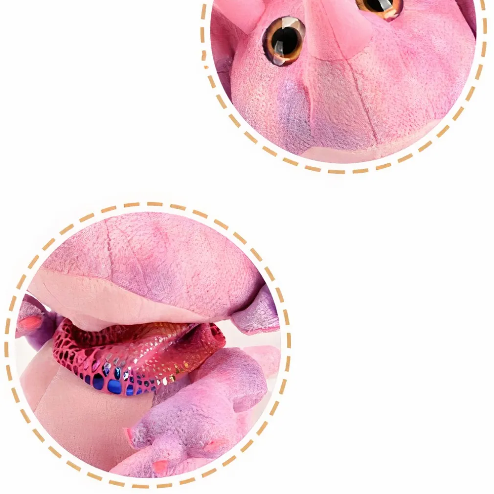 Peluche électrique dinosaure rose