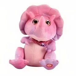 Peluche électrique dinosaure rose