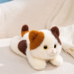 Peluche lestée chat tricolore