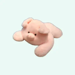 Peluche lestée cochon rose