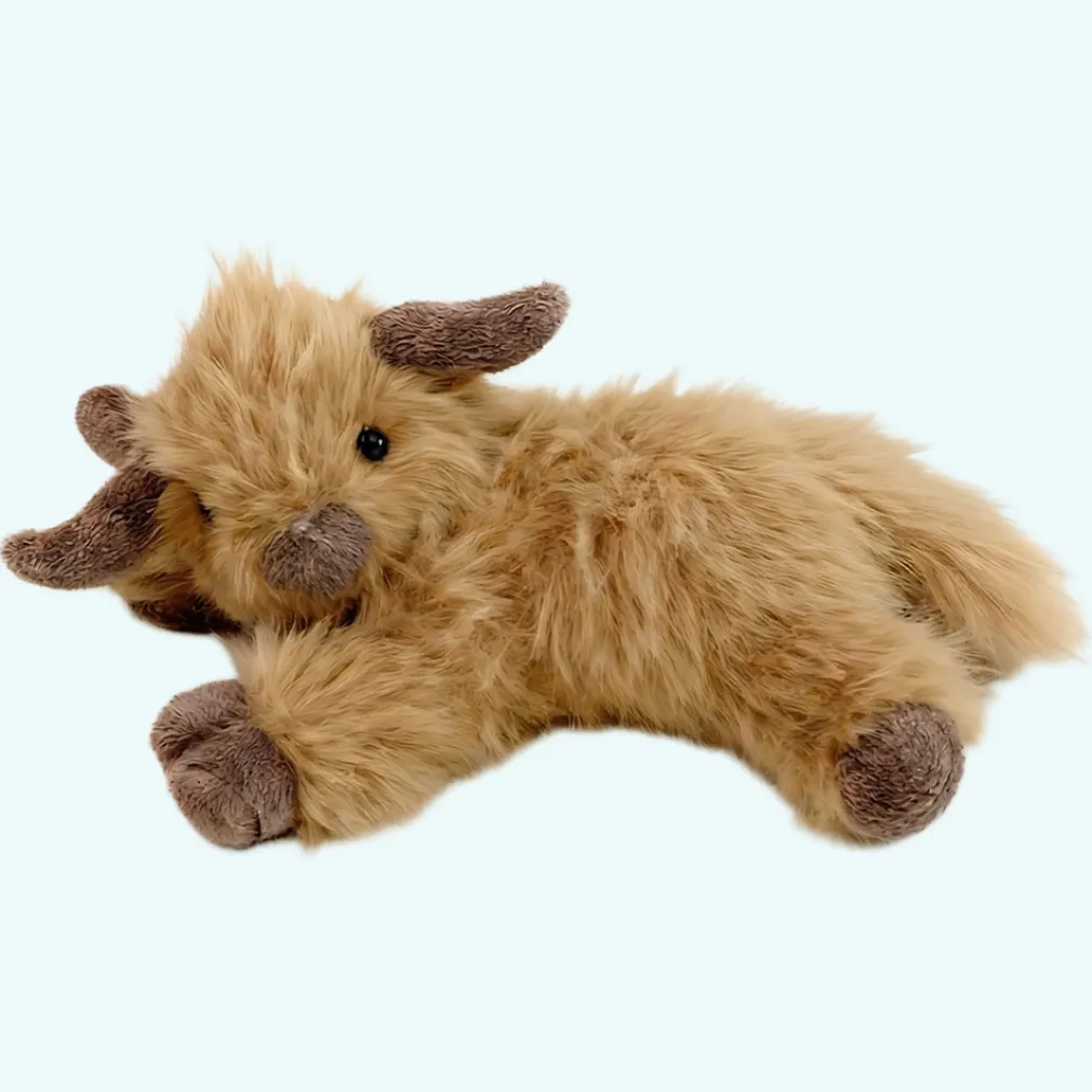 Peluche lestée et chauffante vache Highland