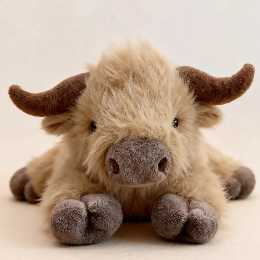 Peluche lestée et chauffante vache Highland