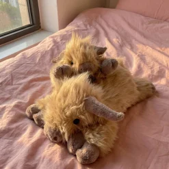 Peluche lestée et chauffante vache Highland