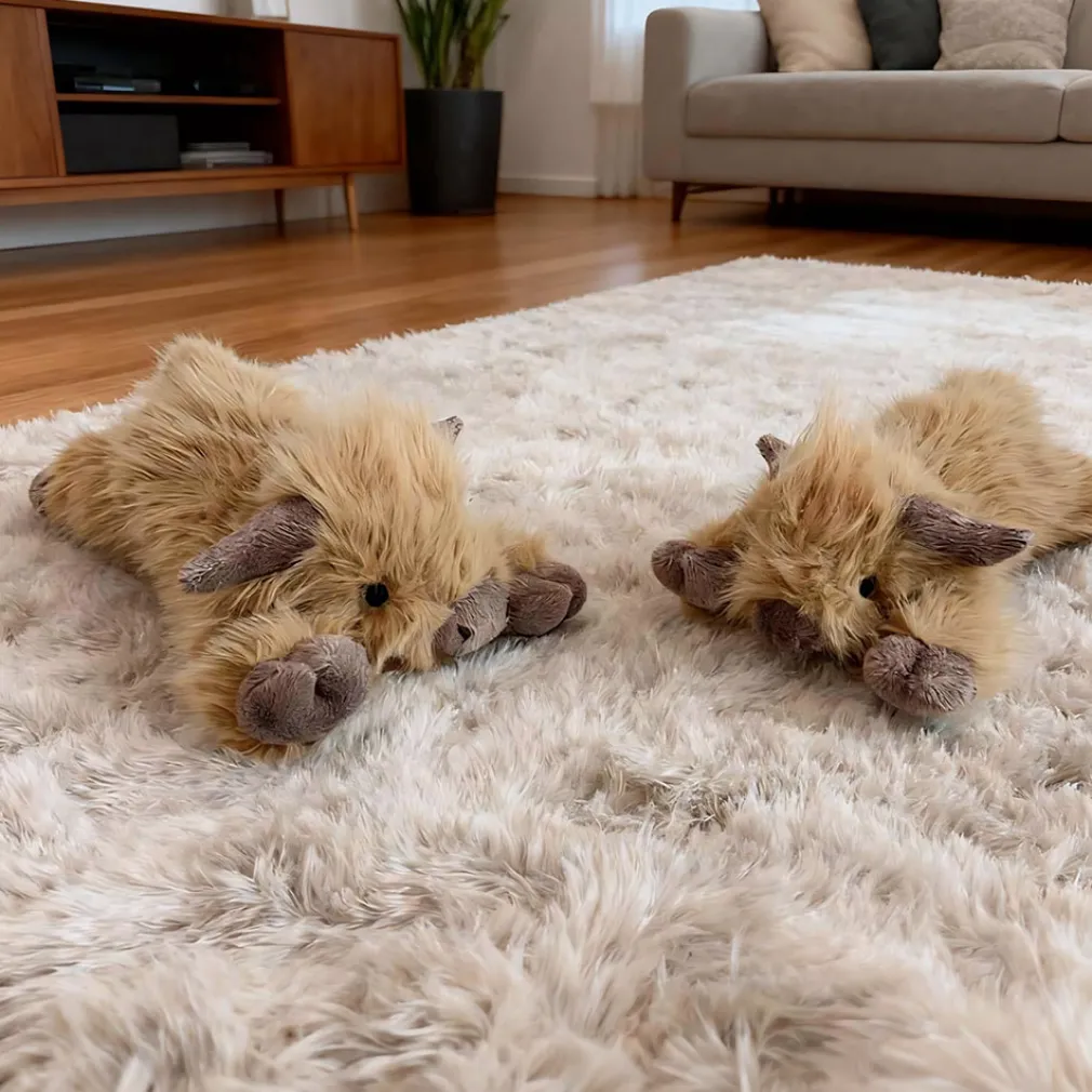 Peluche lestée et chauffante vache Highland