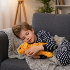 Peluche lestée félin