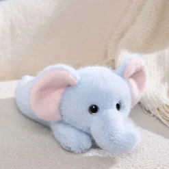 Peluche lestée éléphant bleu