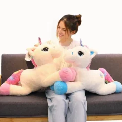 Peluche licorne arc-en-ciel toute douce