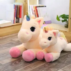 Peluche licorne arc-en-ciel toute douce