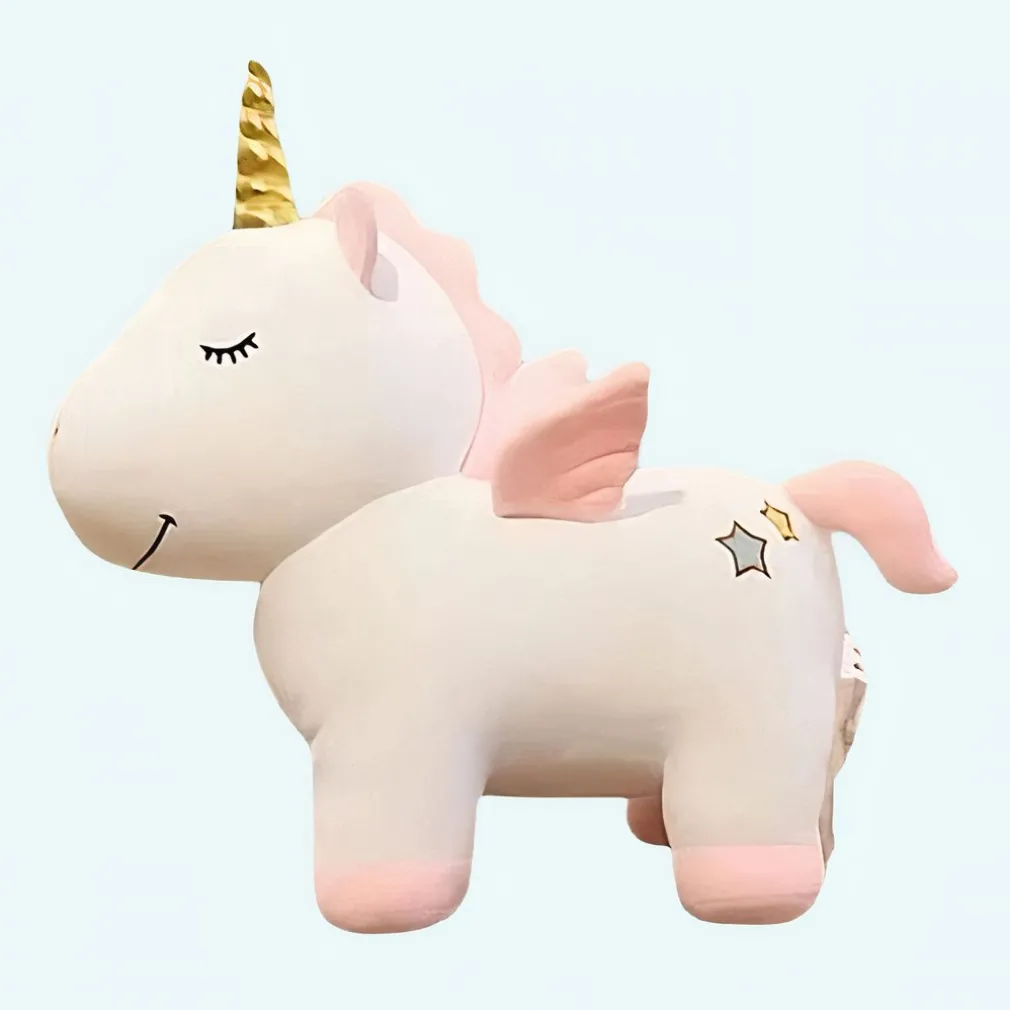 Peluche licorne blanche