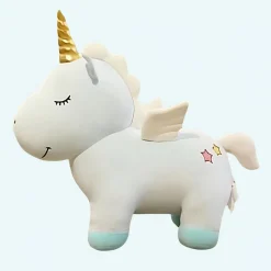 Peluche licorne bleu
