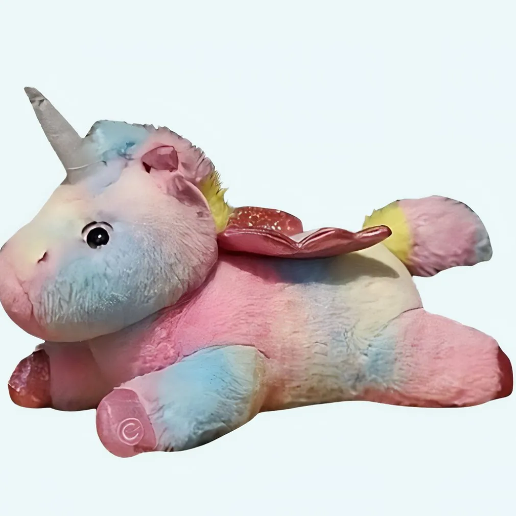 Peluche licorne multicolore lumineuse pour enfants