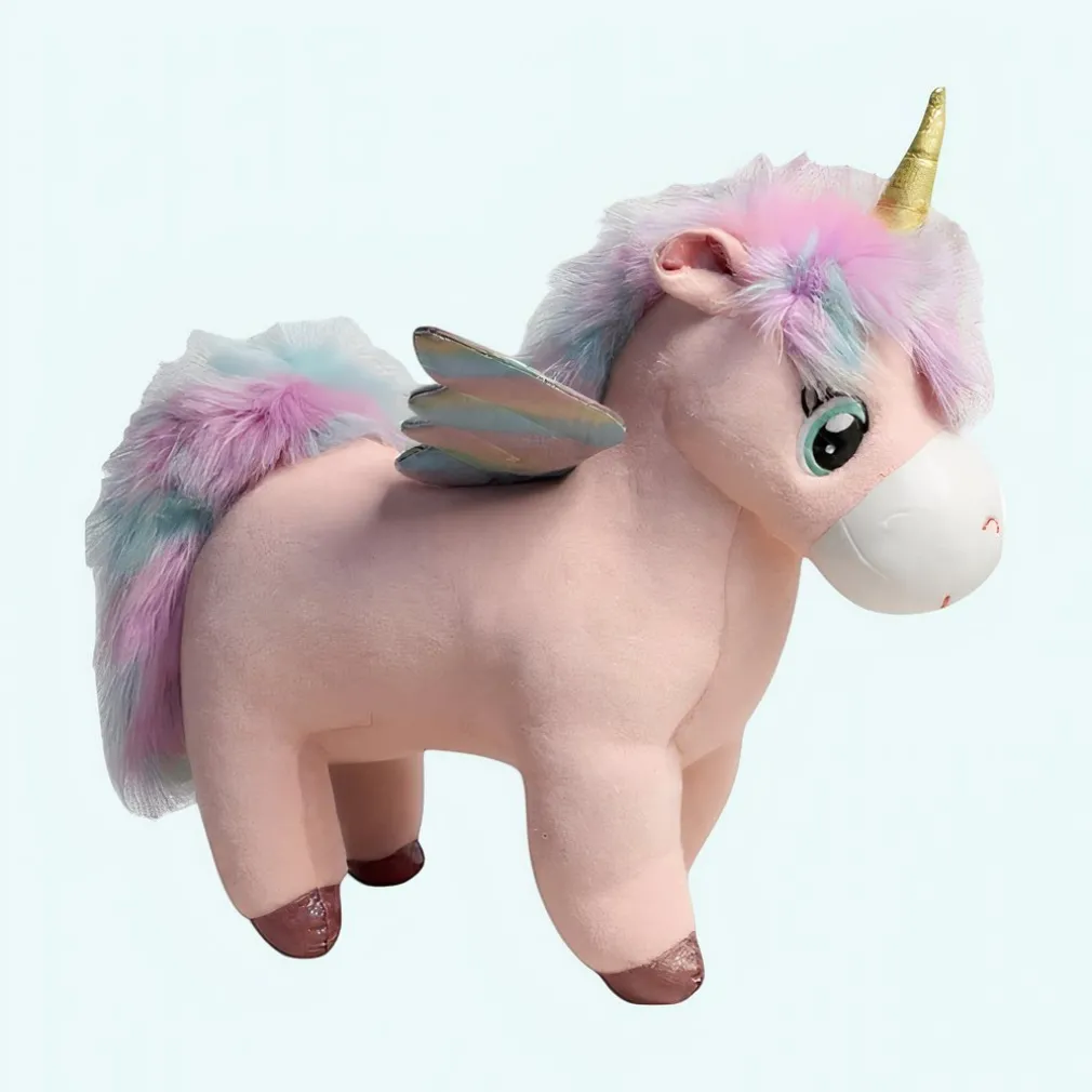 Peluche licorne rose trop mignonne